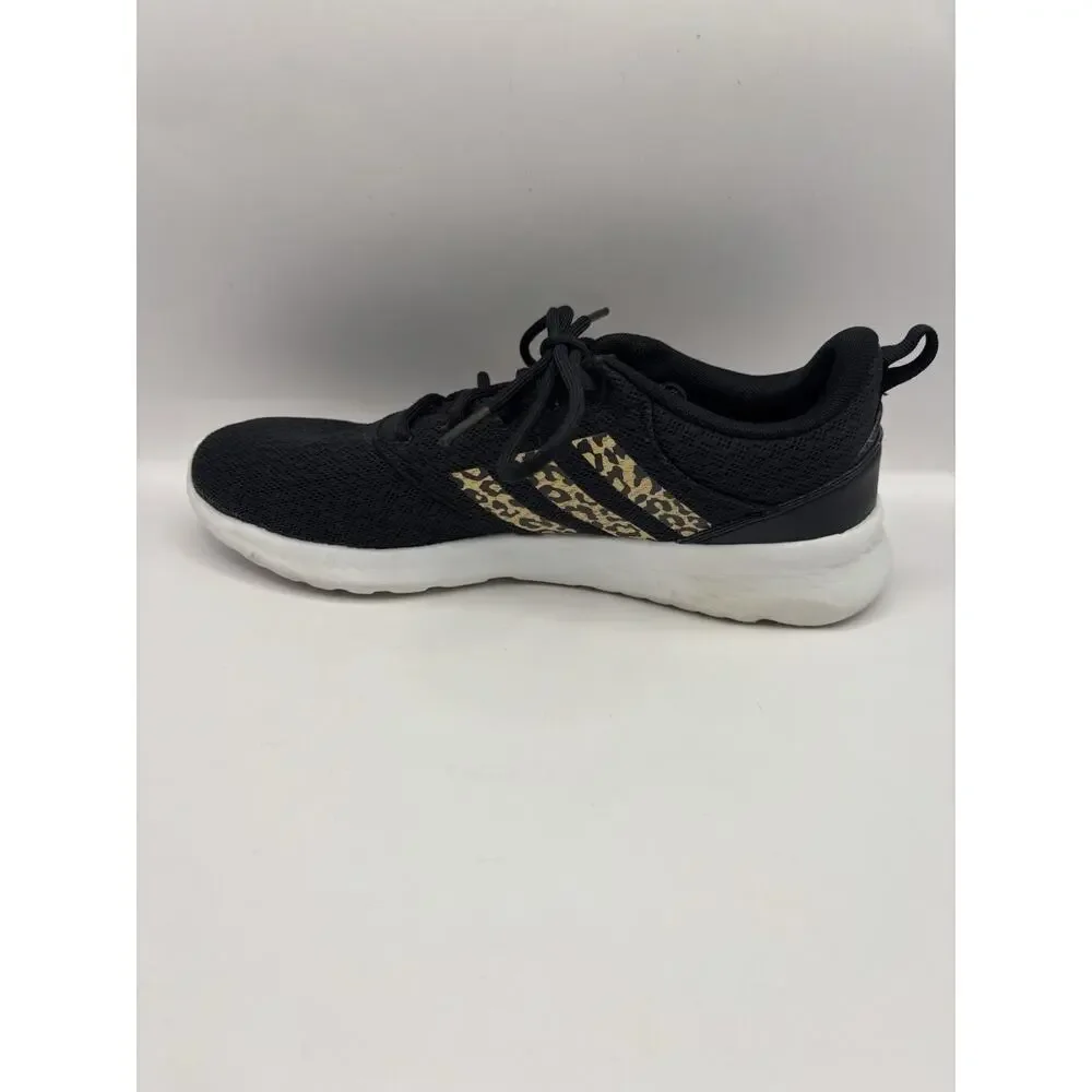 Adidas QT Racer 2.0 Cheetah Print Sneakers Women Size 8